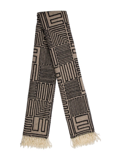FRAME Virgin Wool Printed Scarf
