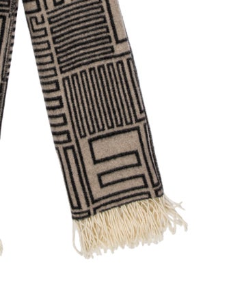 FRAME Virgin Wool Printed Scarf