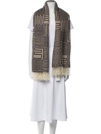 FRAME Virgin Wool Printed Scarf