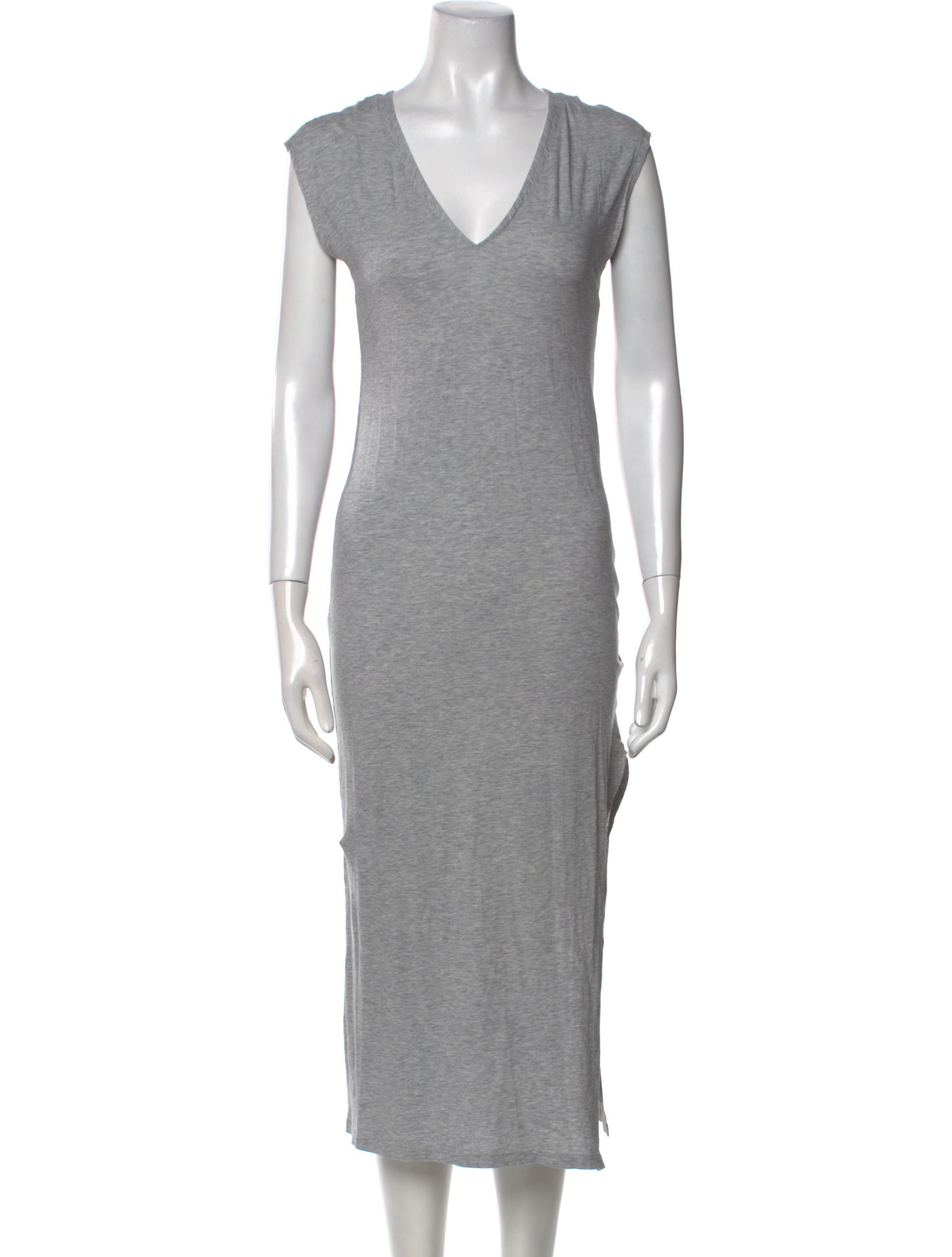 FRAME V-Neck Long Dress