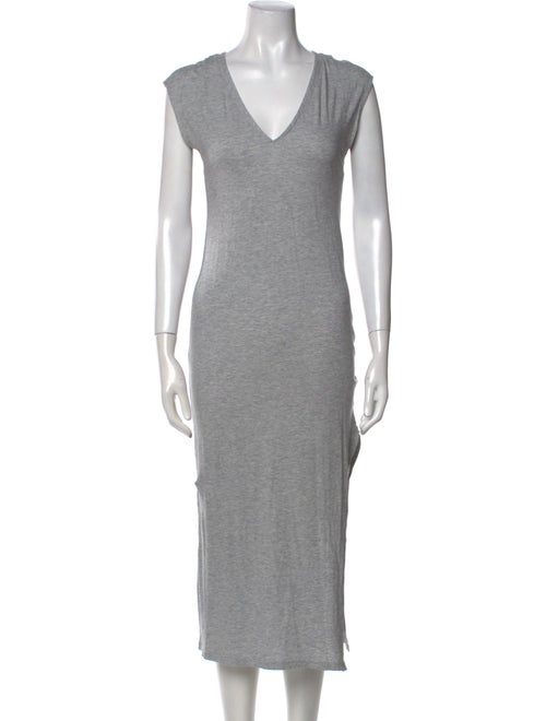 FRAME V-Neck Long Dress