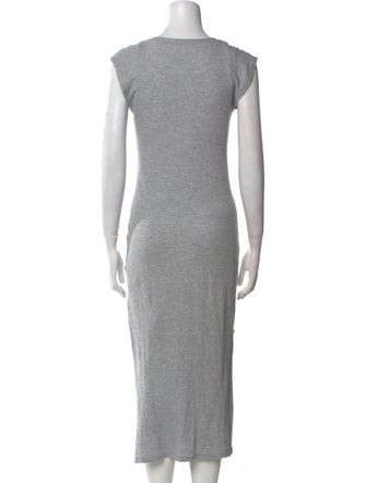 FRAME V-Neck Long Dress