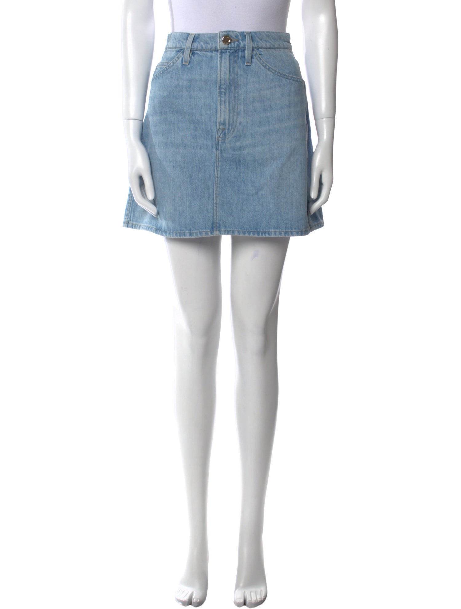 FRAME Distressed Accents Mini Skirt