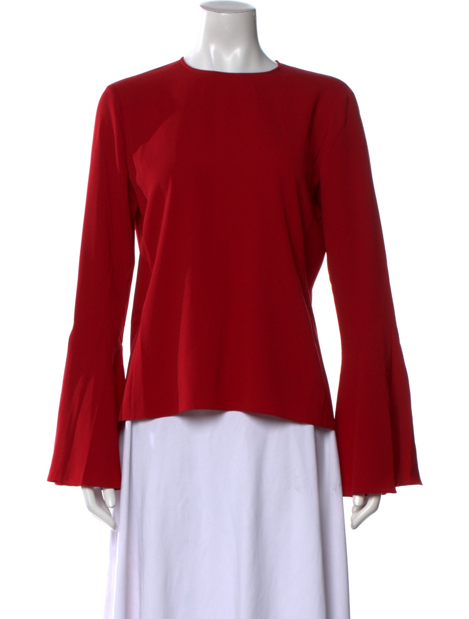 FRAME Crew Neck Long Sleeve Blouse