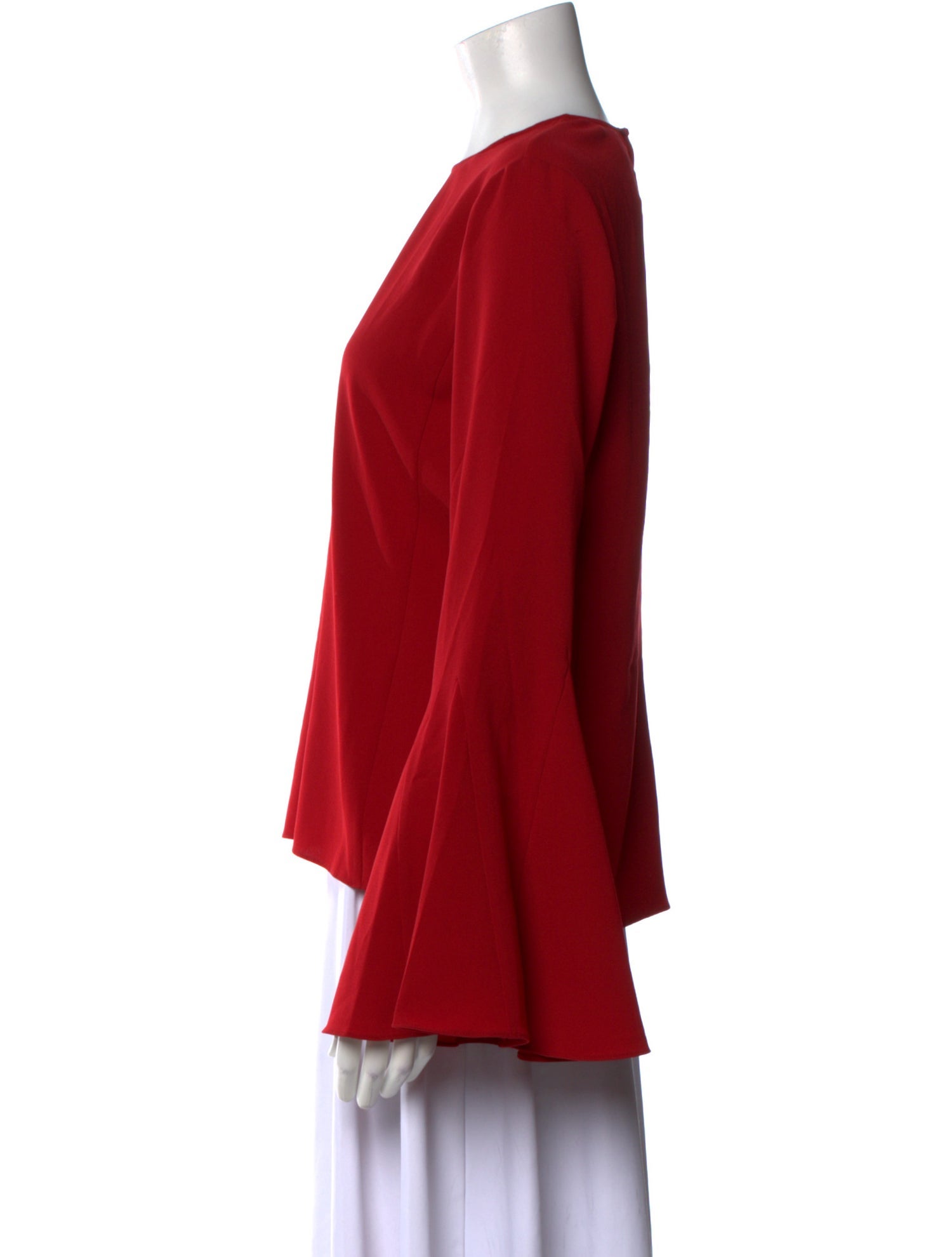 FRAME Crew Neck Long Sleeve Blouse