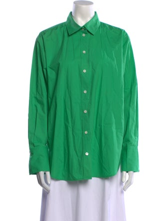 FRAME Long Sleeve Button-Up Top