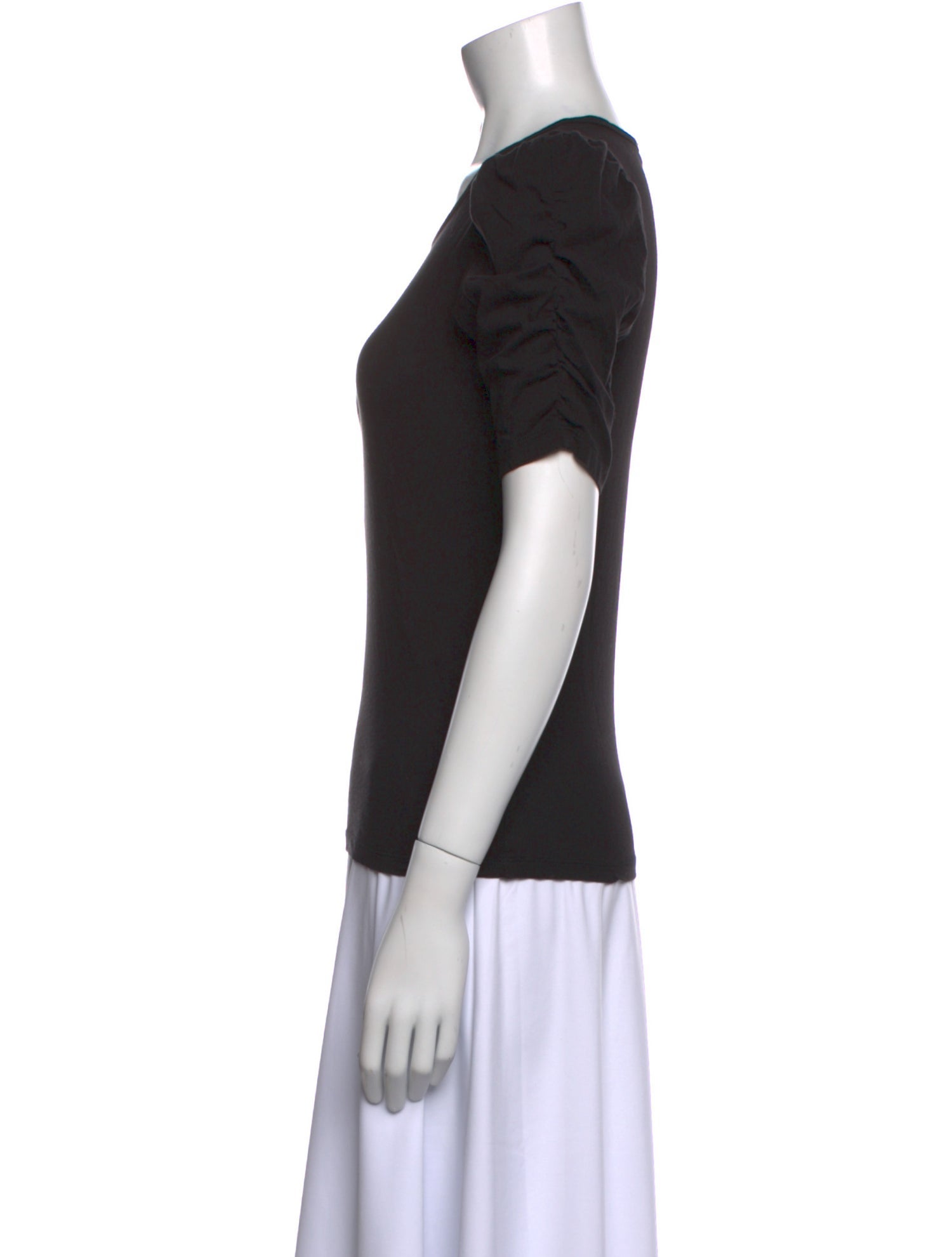 FRAME Scoop Neck Short Sleeve T-Shirt