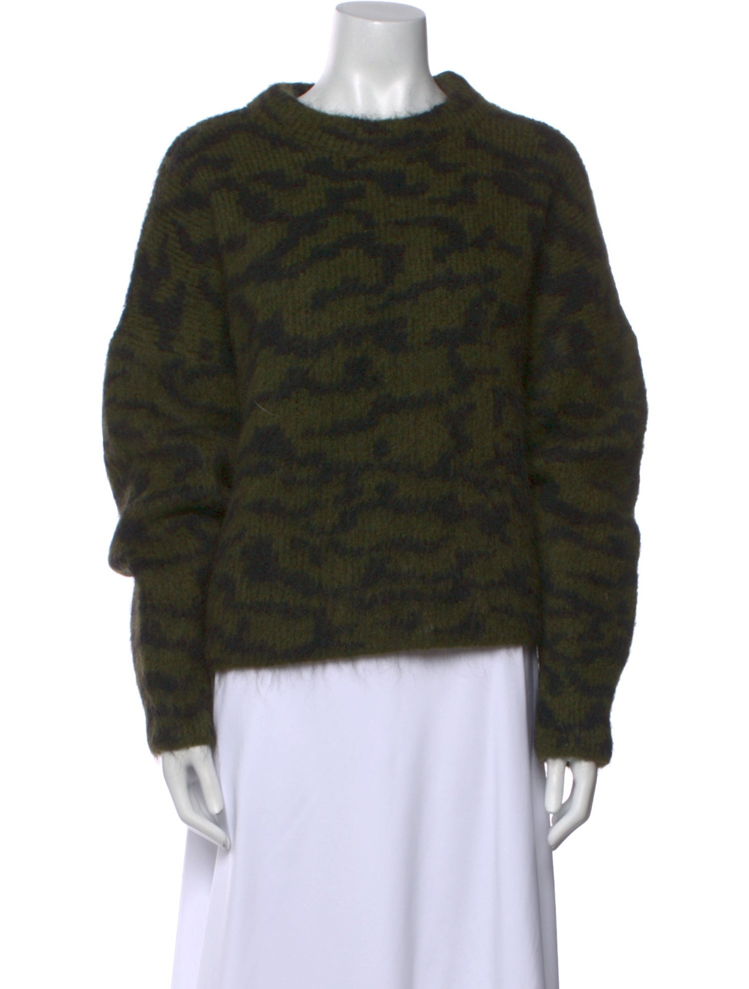 FRAME Printed Crew Neck Sweater