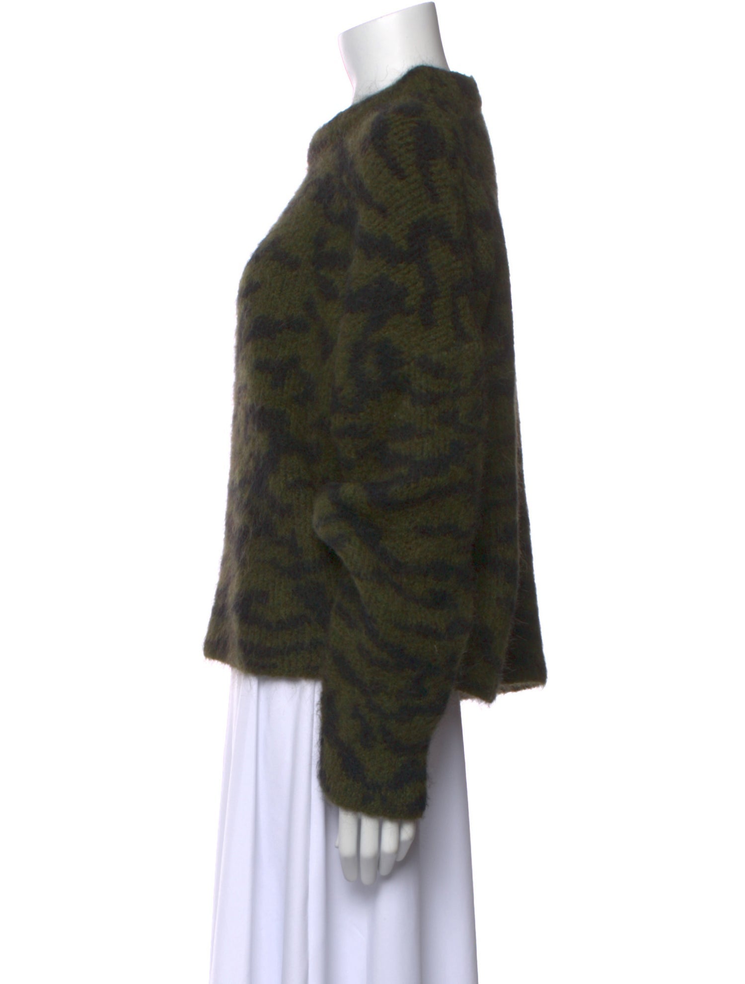 FRAME Printed Crew Neck Sweater