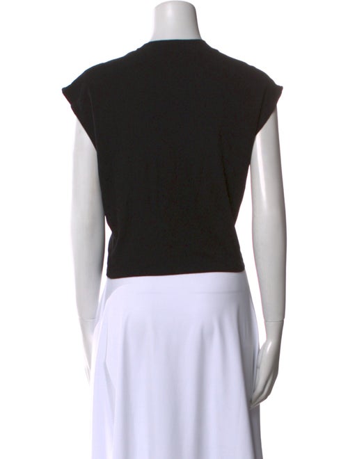 FRAME Crew Neck Short Sleeve Crop Top