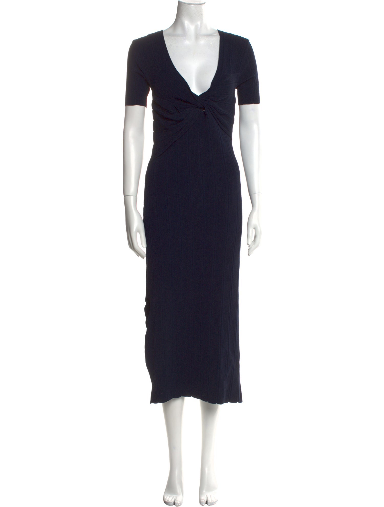 FRAME V-Neck Midi Length Dress