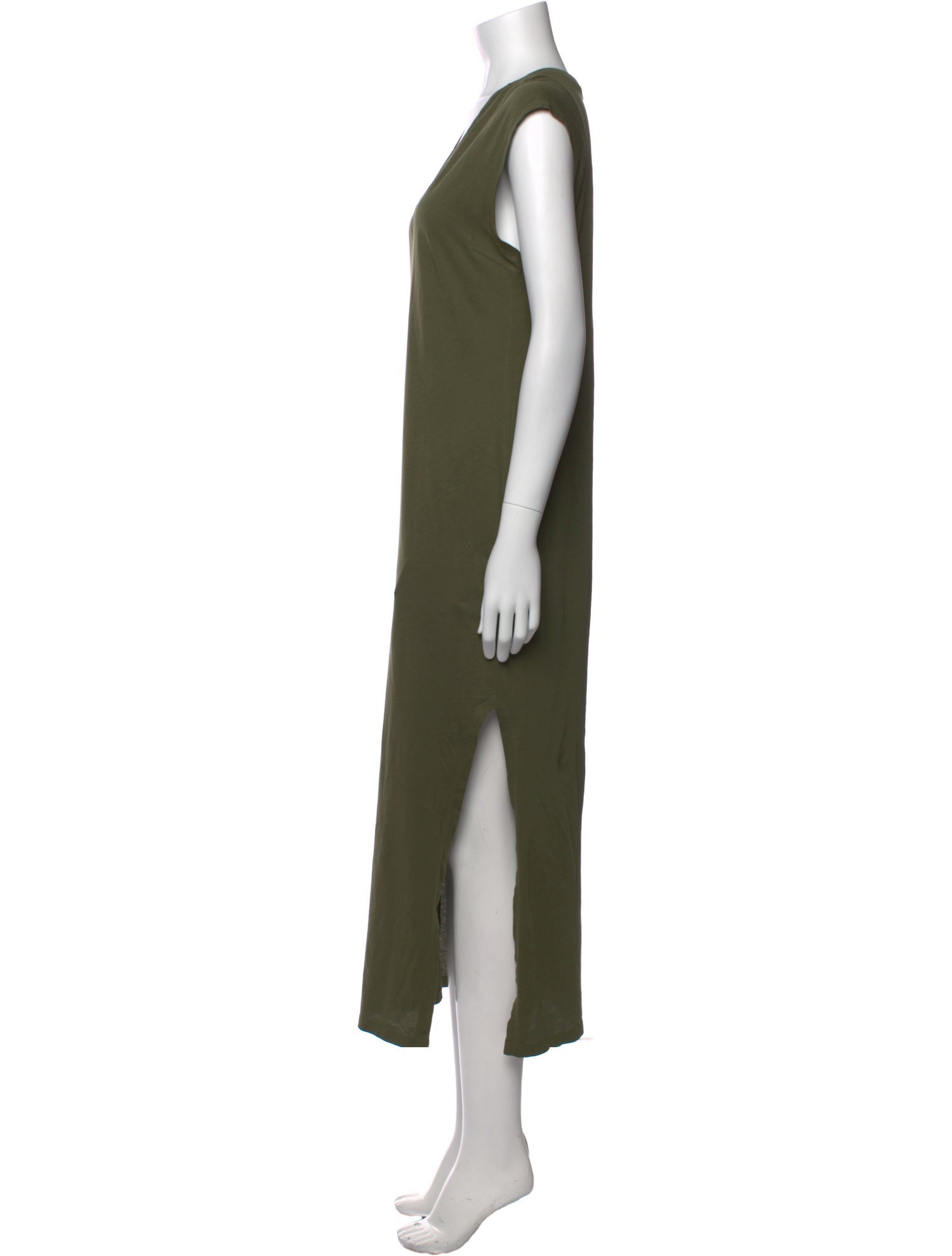 FRAME V-Neck Long Dress