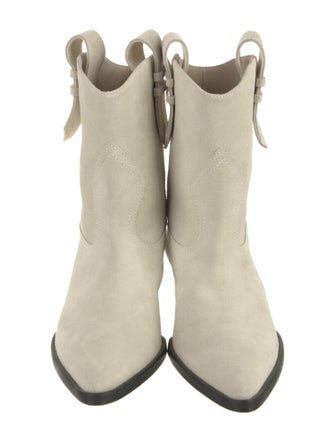 FRAME Suede Western Boots