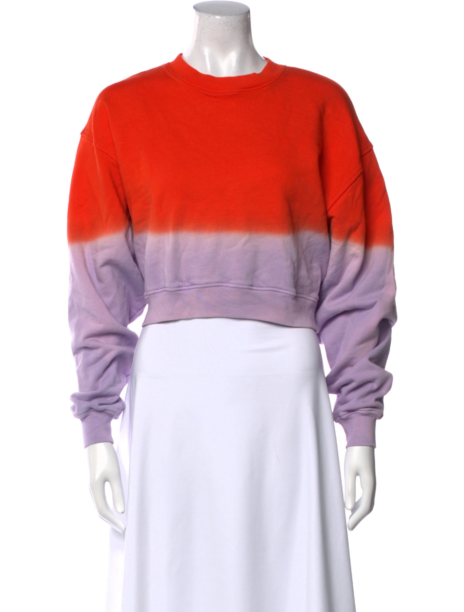 FRAME Colorblock Pattern Crew Neck Sweatshirt