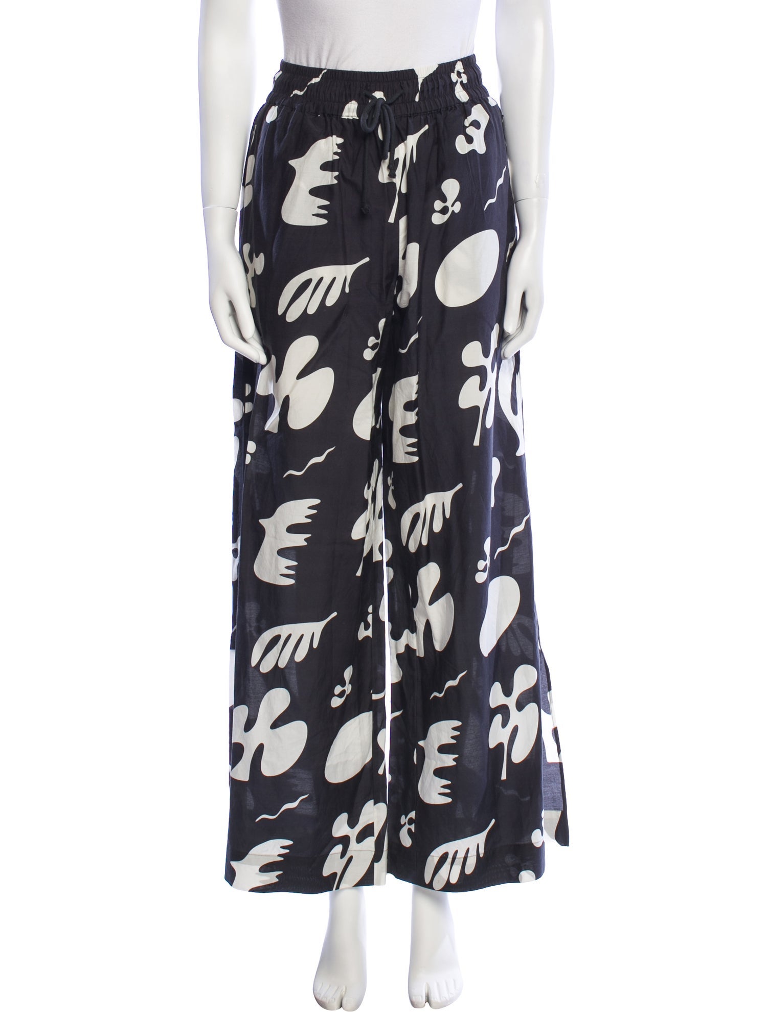 FRAME Printed Wide Leg Pants