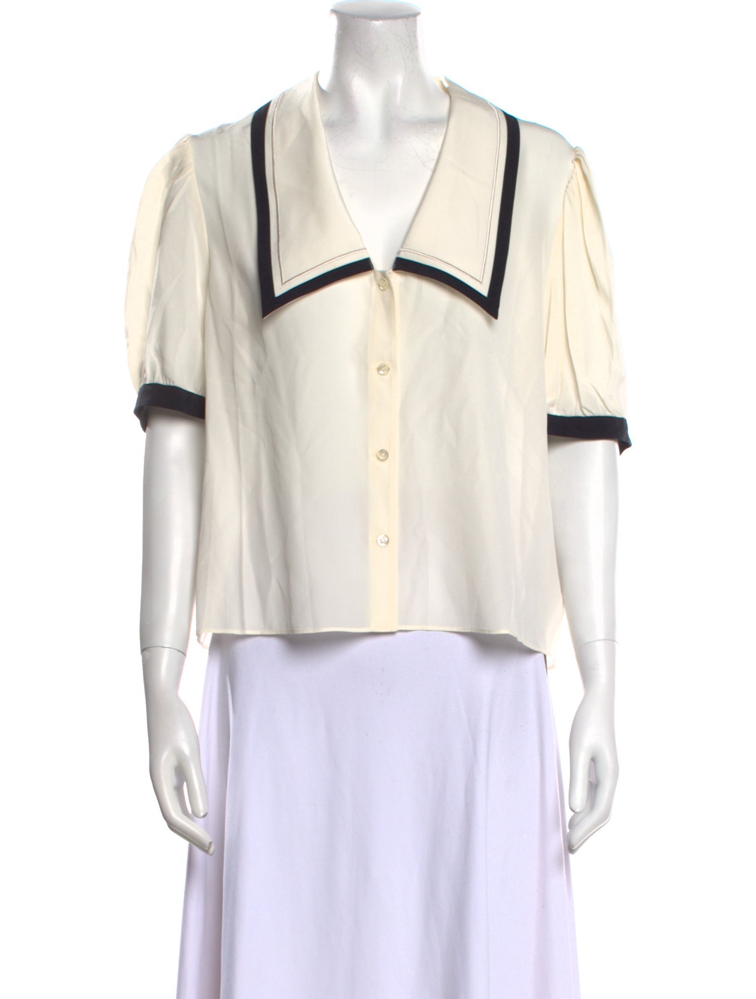 FRAME Silk V-Neck Crop Top w/ Tags