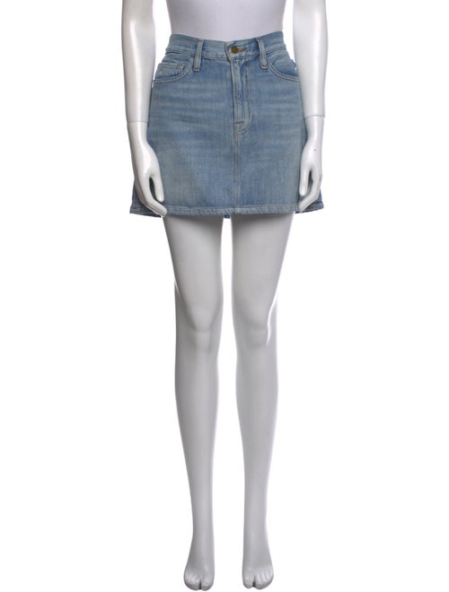 FRAME Distressed Accents Mini Skirt