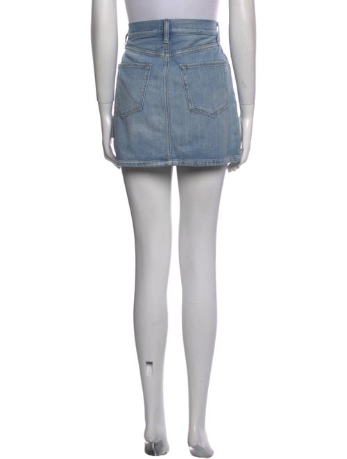 FRAME Distressed Accents Mini Skirt