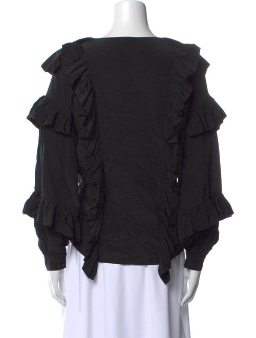 FRAME V-Neck Long Sleeve Blouse