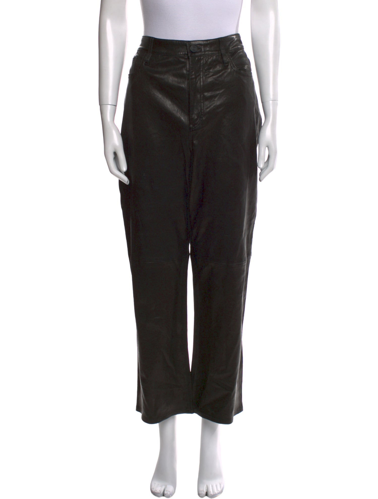 FRAME Lamb Leather Wide Leg Pants