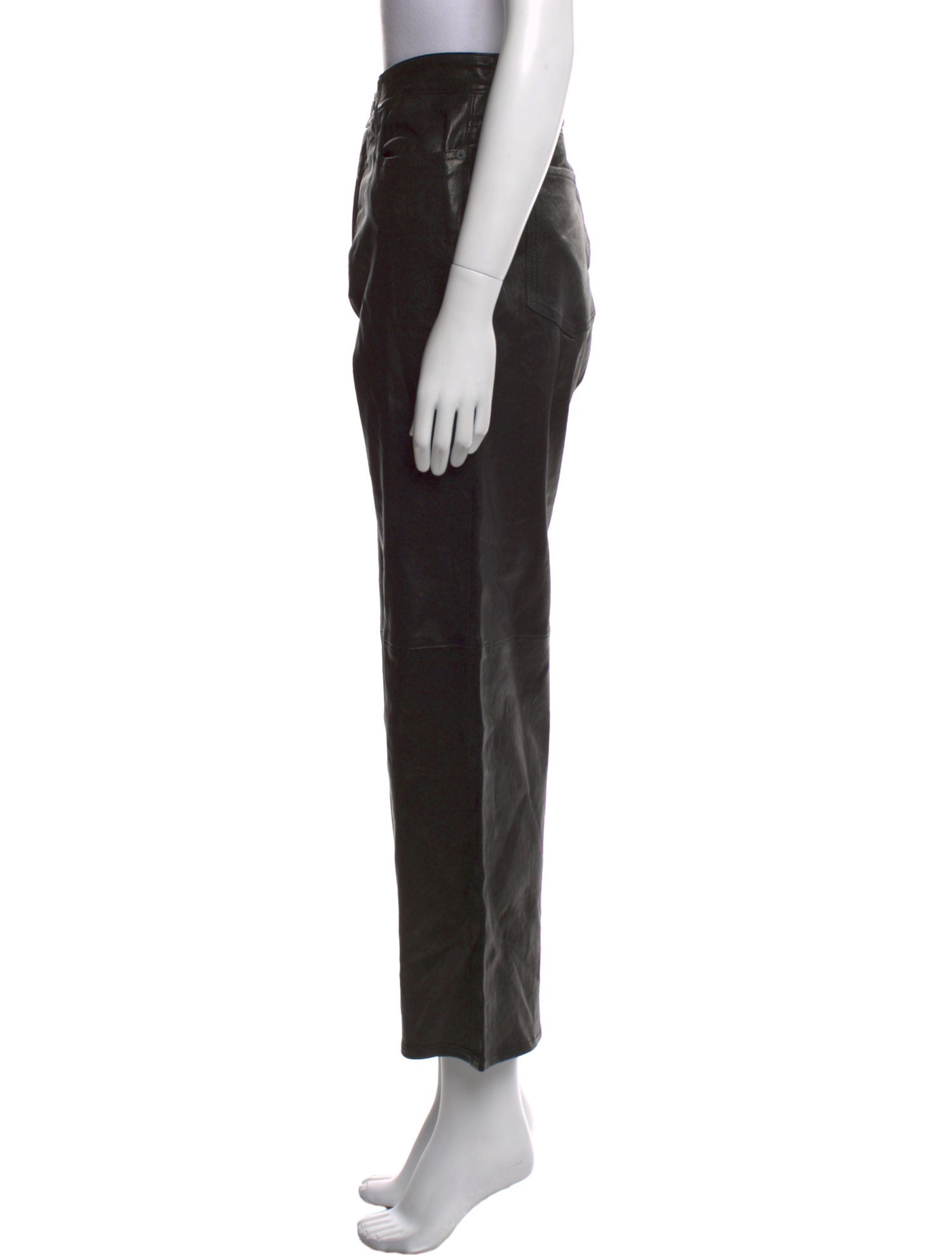 FRAME Lamb Leather Wide Leg Pants
