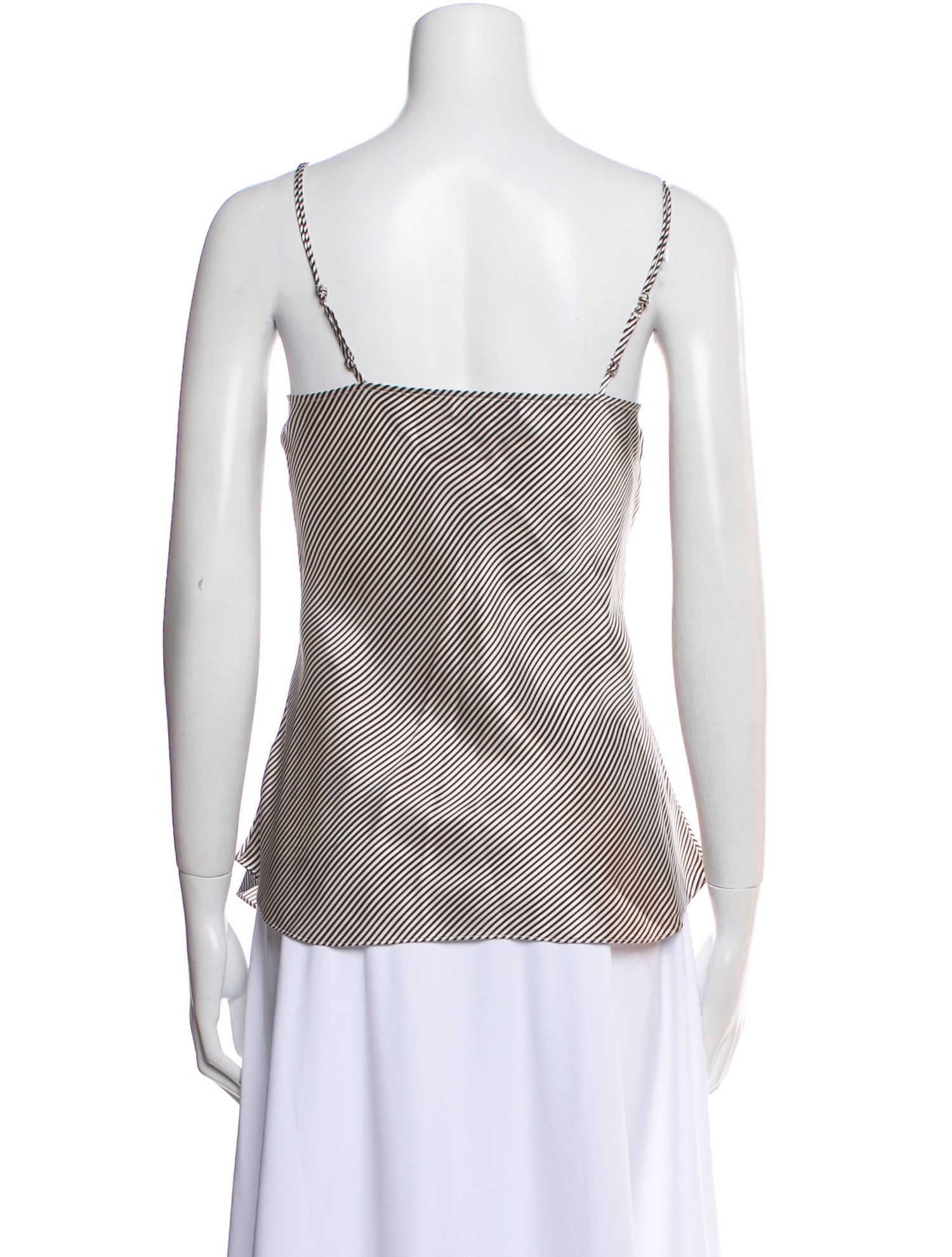 FRAME Silk Striped Top