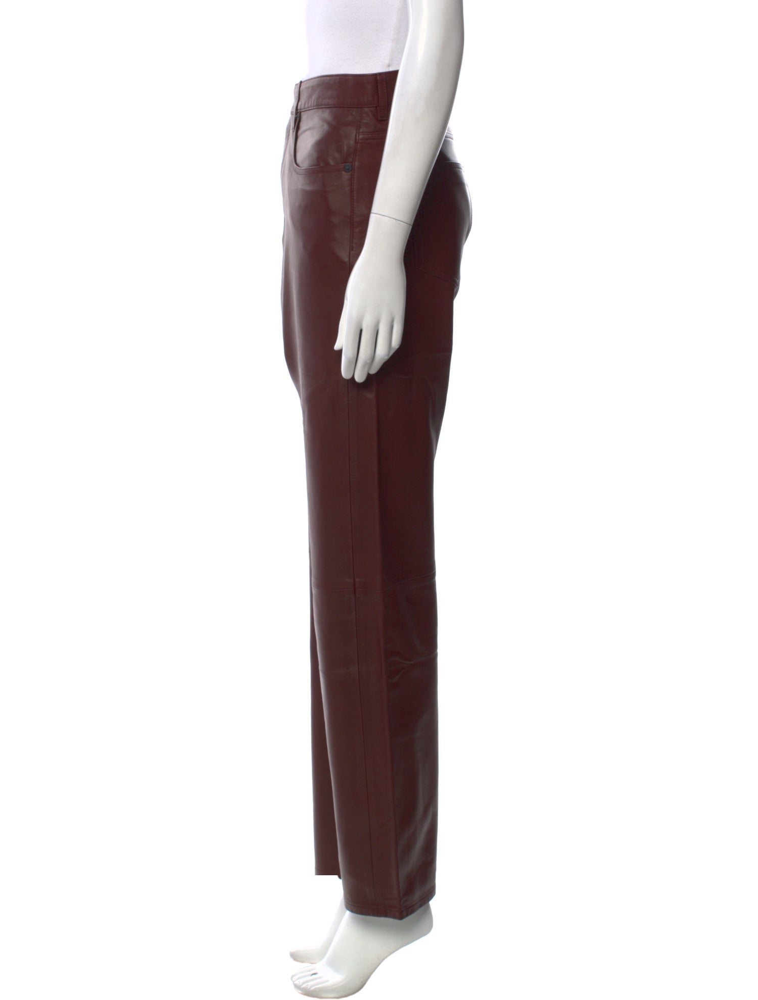 FRAME Lamb Leather Straight Leg Pants w/ Tags