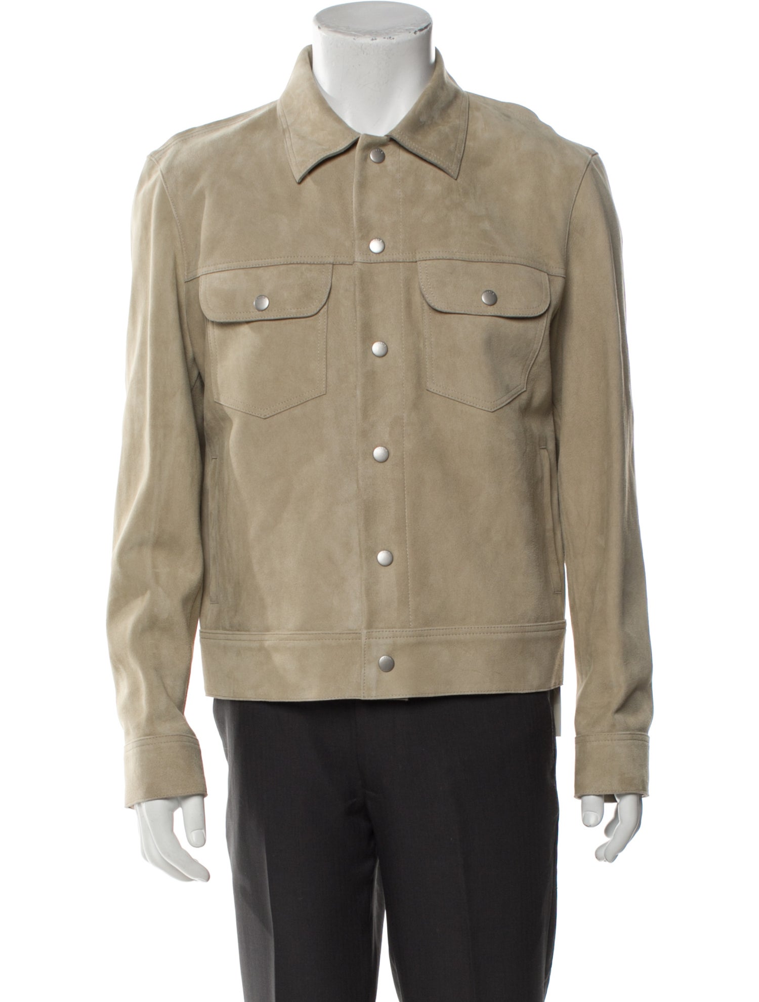 FRAME Goat Leather Trucker Jacket w/ Tags