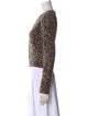 FRAME Cashmere Animal Print Sweater