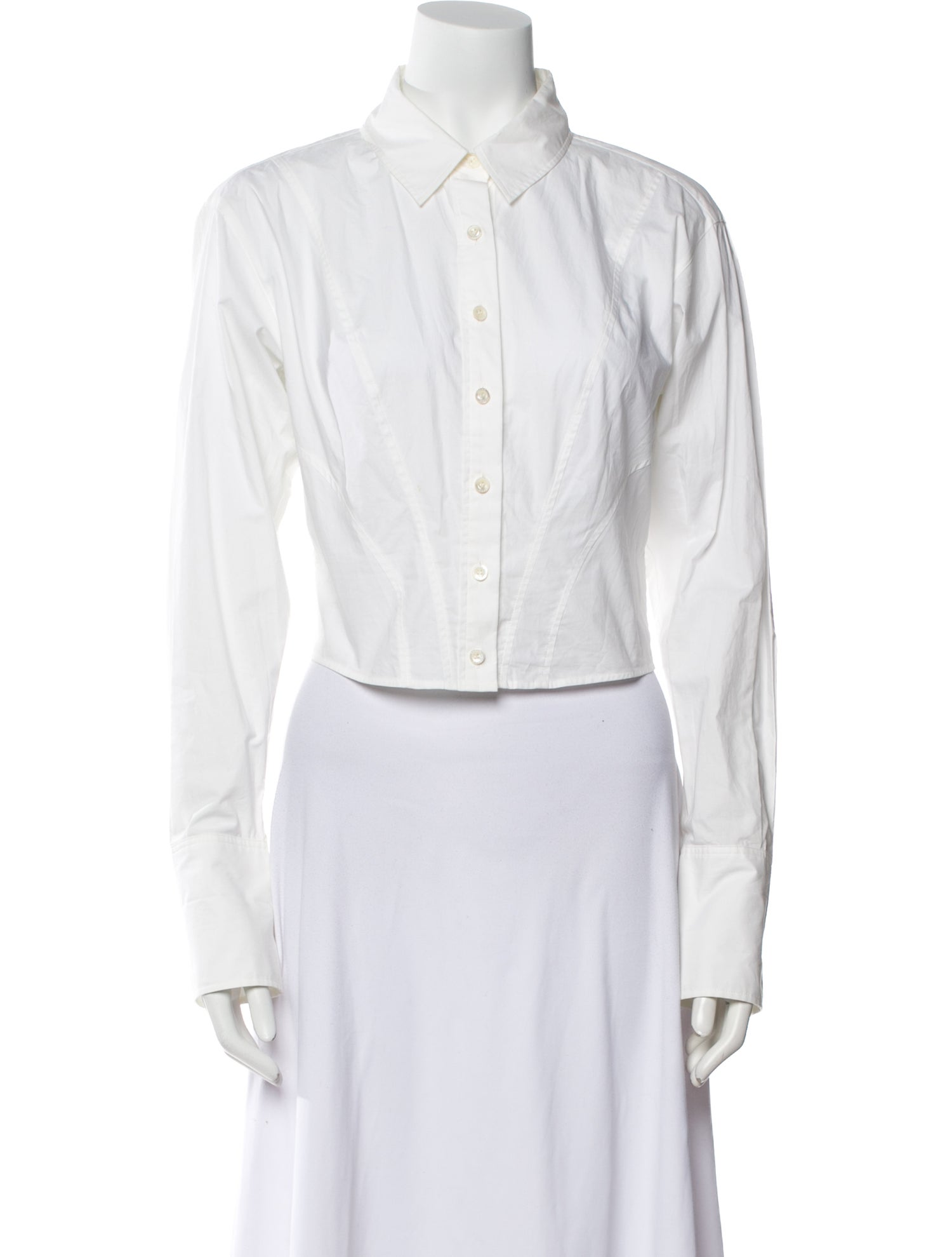 FRAME Long Sleeve Button-Up Top