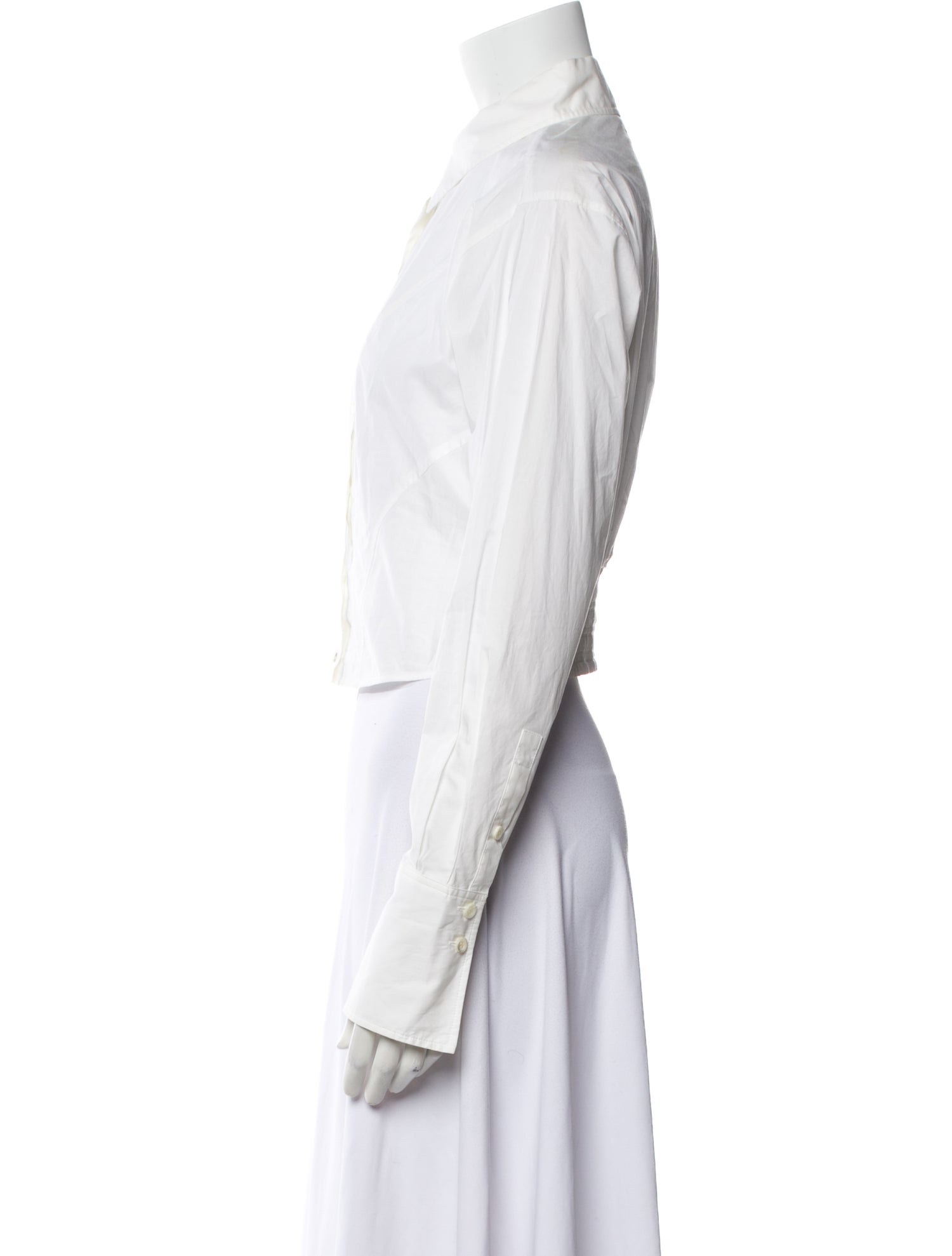 FRAME Long Sleeve Button-Up Top