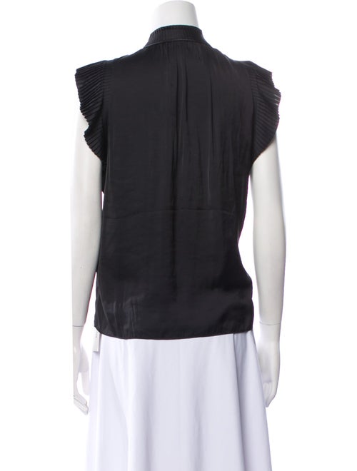 FRAME Mock Neck Sleeveless Blouse