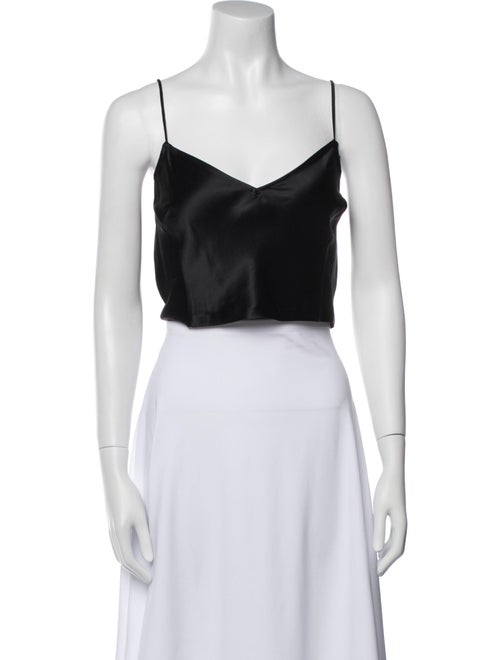 FRAME V-Neck Sleeveless Crop Top