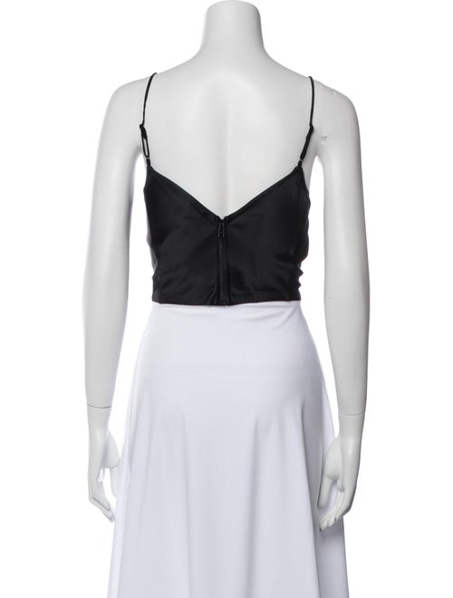 FRAME V-Neck Sleeveless Crop Top