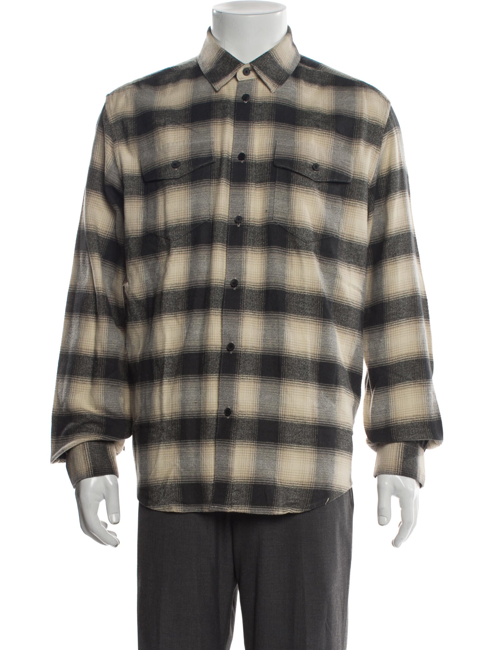 FRAME Plaid Print Trucker Jacket