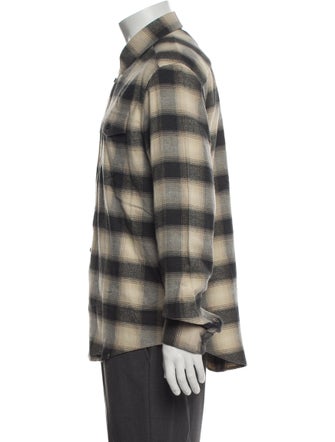 FRAME Plaid Print Trucker Jacket