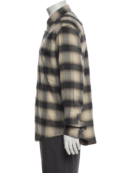 FRAME Plaid Print Trucker Jacket