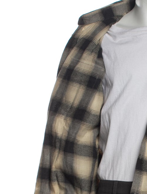 FRAME Plaid Print Trucker Jacket