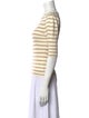 FRAME Striped Crew Neck Top