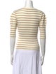 FRAME Striped Crew Neck Top