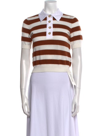 FRAME Cashmere Striped Polo
