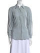 FRAME Silk Long Sleeve Button-Up Top