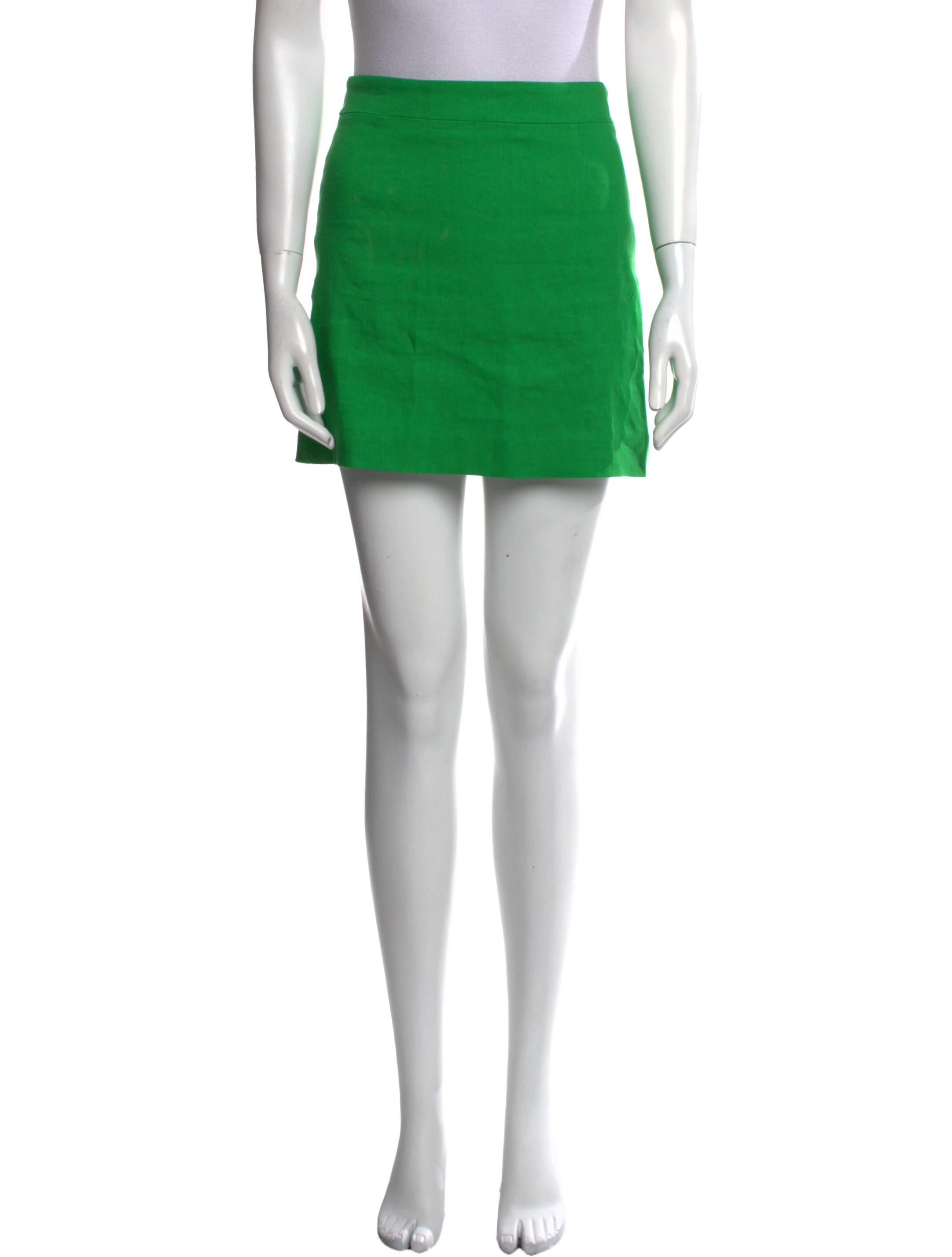 FRAME Linen Mini Skirt