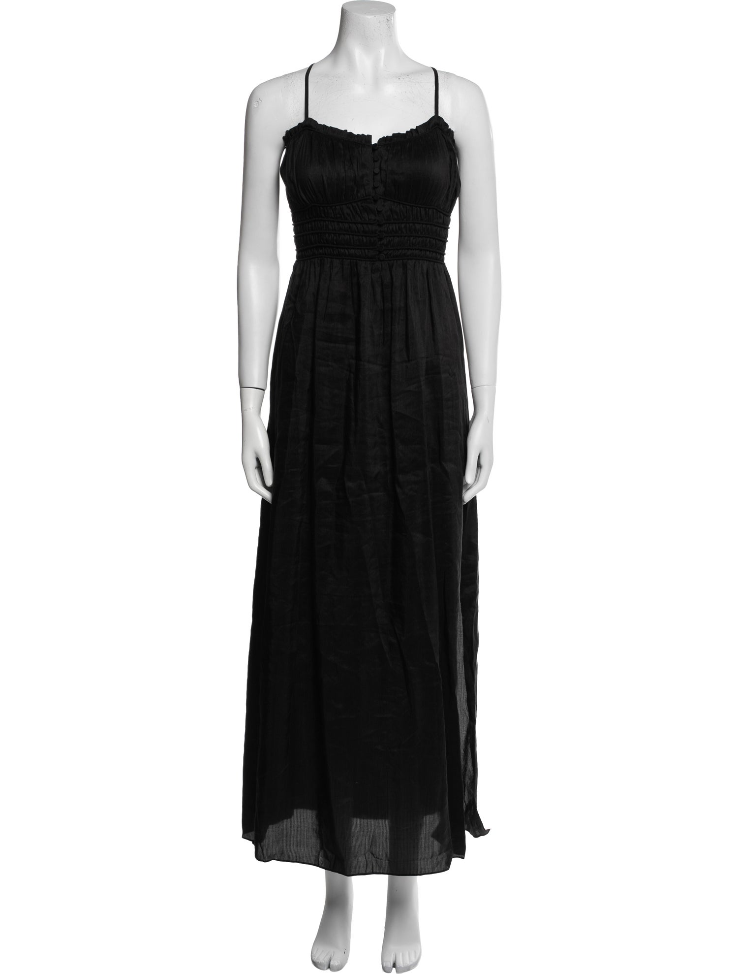 FRAME Square Neckline Long Dress