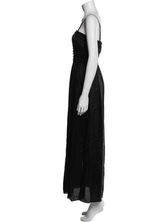 FRAME Square Neckline Long Dress