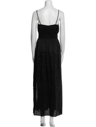 FRAME Square Neckline Long Dress