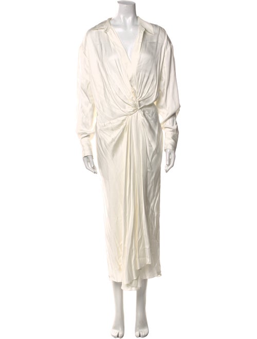 FRAME V-Neck Long Dress