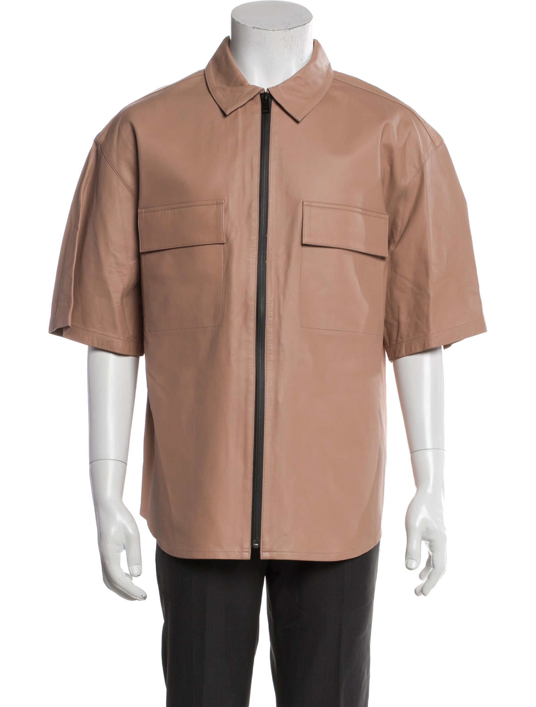 FRAME Lamb Leather Utility Jacket