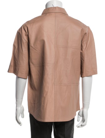 FRAME Lamb Leather Utility Jacket