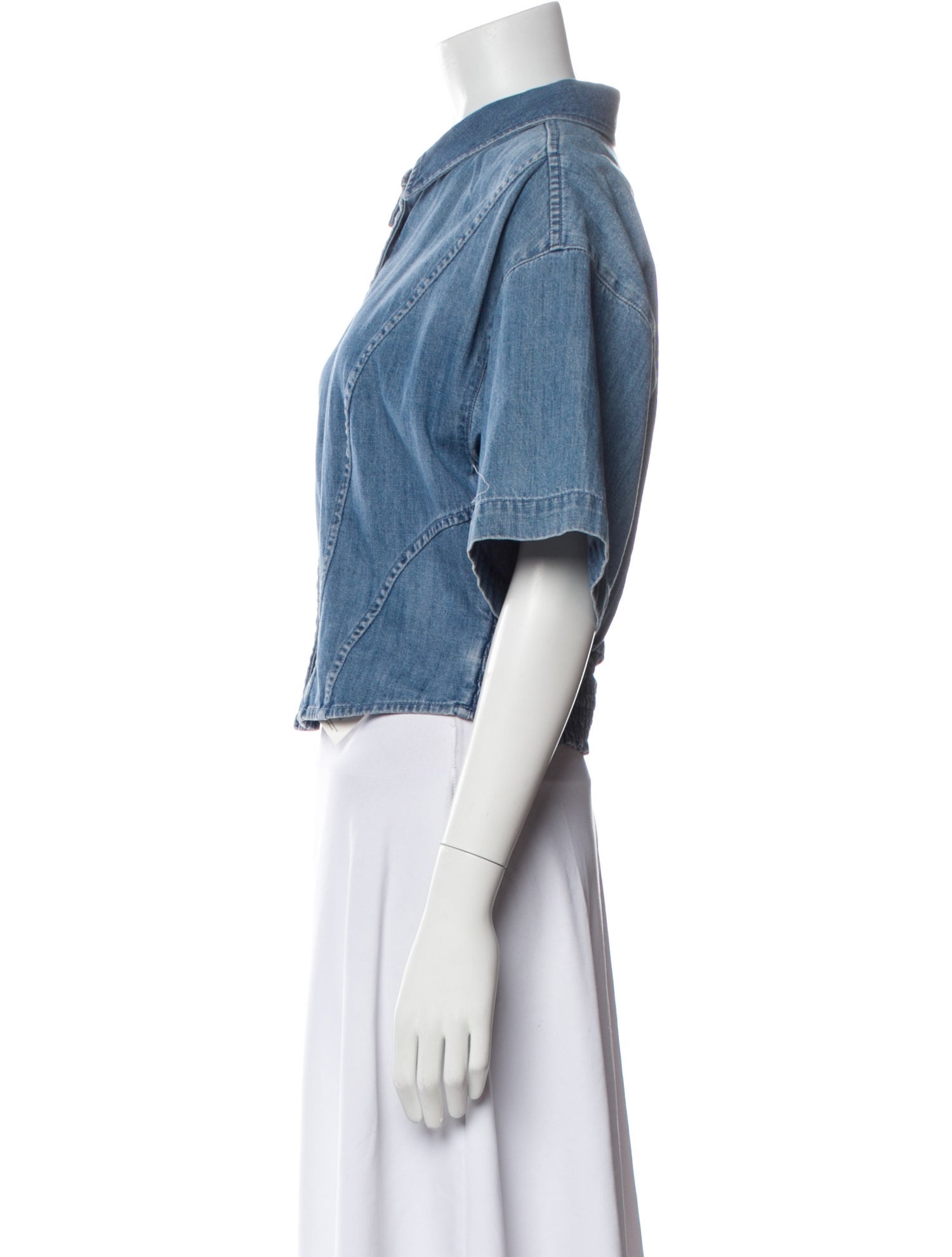 FRAME Vintage Short Sleeve Crop Top